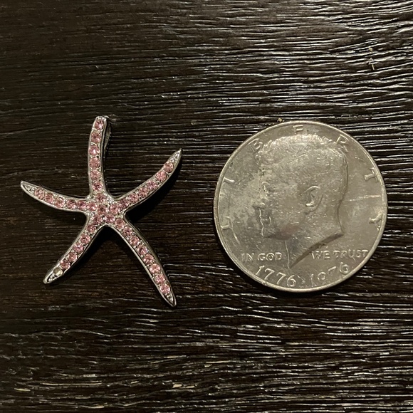 Starfish Pink Pendant & Earrings - Picture 3 of 5